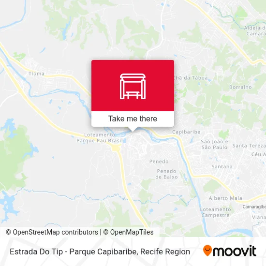 Estrada Do Tip - Parque Capibaribe map