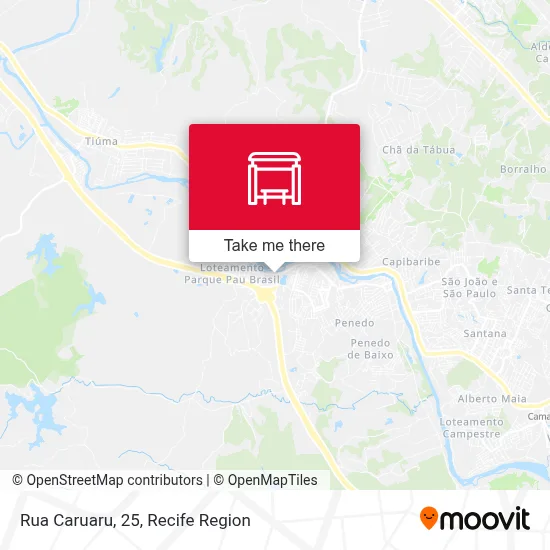 Rua Caruaru, 25 map