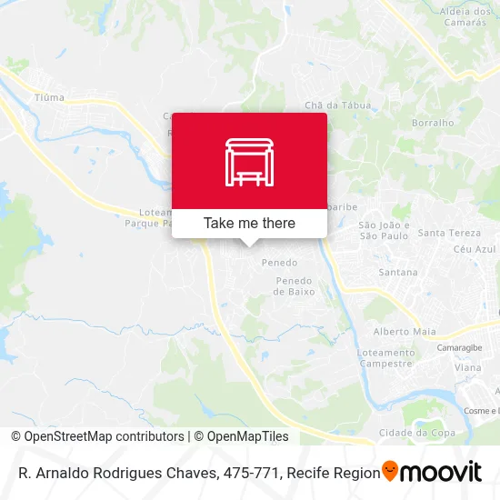 R. Arnaldo Rodrigues Chaves, 475-771 map