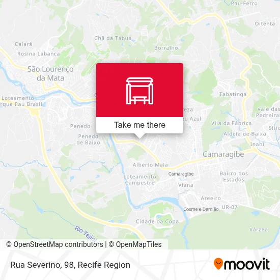 Rua Severino, 98 map