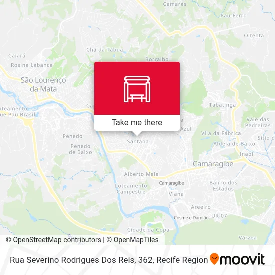 Rua Severino Rodrigues Dos Reis, 362 map