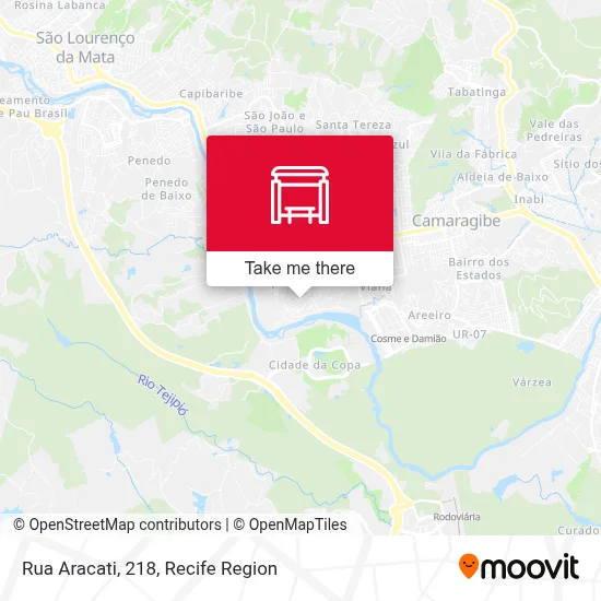 Rua Aracati, 218 map