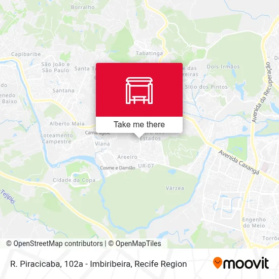 R. Piracicaba, 102a - Imbiribeira map