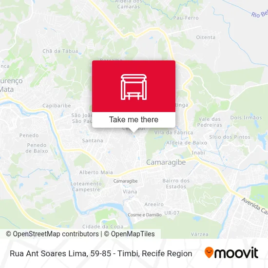 Rua Ant Soares Lima, 59-85 - Timbi map