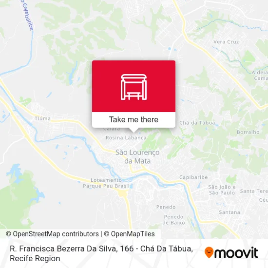 R. Francisca Bezerra Da Silva, 166 - Chá Da Tábua map