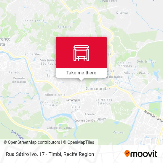 Rua Sátiro Ivo, 17 - Timbi map
