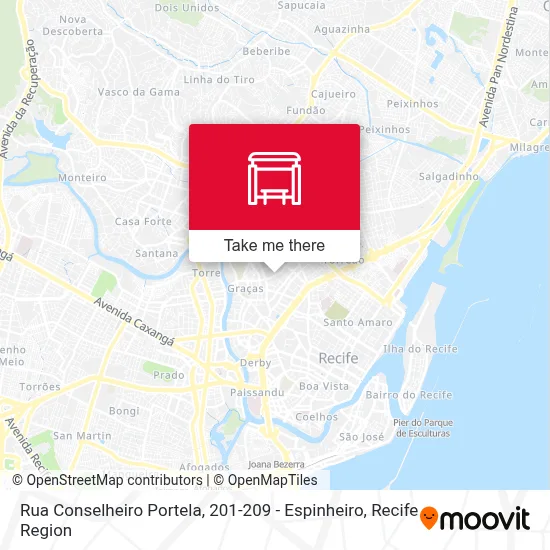 Rua Conselheiro Portela, 201-209 - Espinheiro map
