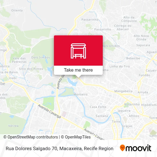 Rua Dolores Salgado 70, Macaxeira map
