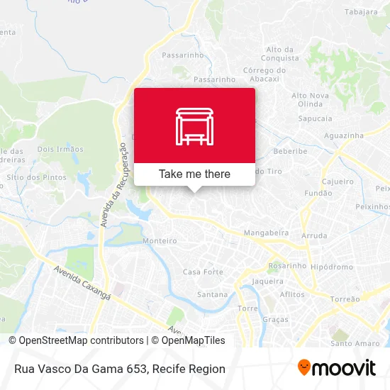Rua Vasco Da Gama 653 map