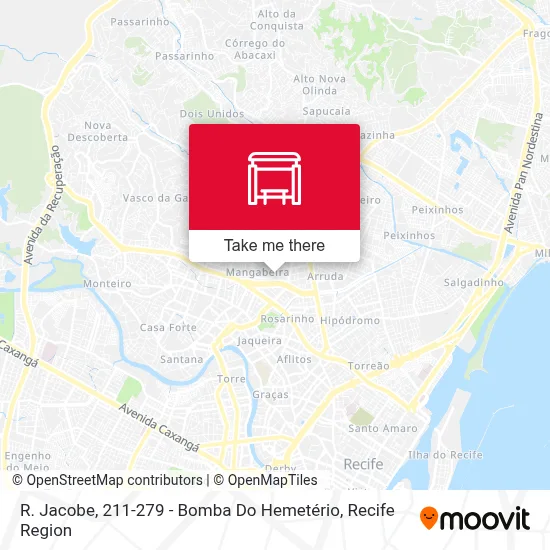 R. Jacobe, 211-279 - Bomba Do Hemetério map