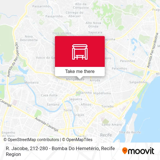 R. Jacobe, 212-280 - Bomba Do Hemetério map