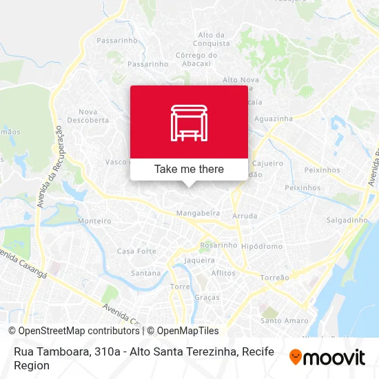 Rua Tamboara, 310a - Alto Santa Terezinha map