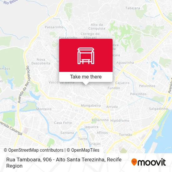 Rua Tamboara, 906 - Alto Santa Terezinha map