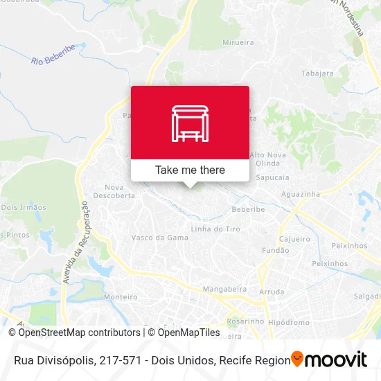 Rua Divisópolis, 217-571 - Dois Unidos map