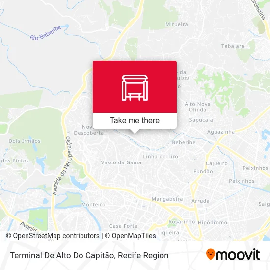 Terminal De Alto Do Capitão map