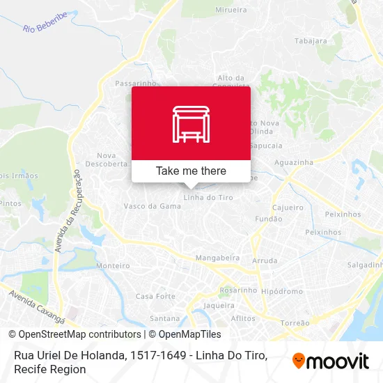 Rua Uriel De Holanda, 1517-1649 - Linha Do Tiro map