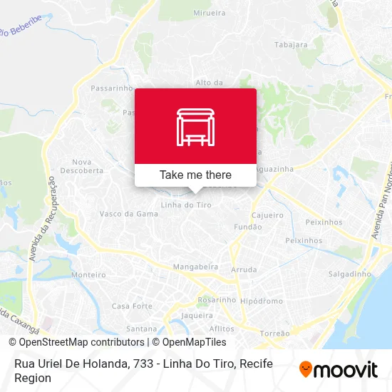 Rua Uriel De Holanda, 733 - Linha Do Tiro map