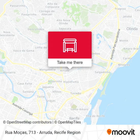 Rua Moças, 713 - Arruda map