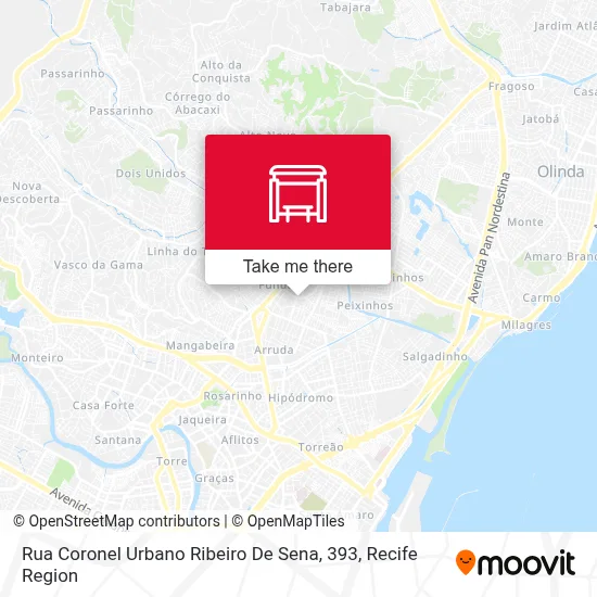 Rua Coronel Urbano Ribeiro De Sena, 393 map