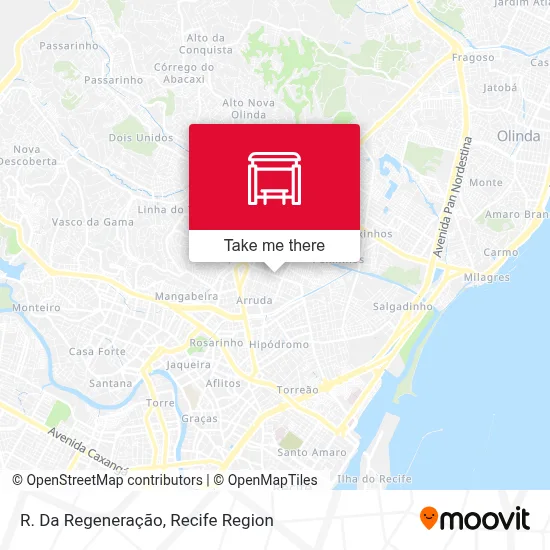 R. Da Regeneração map