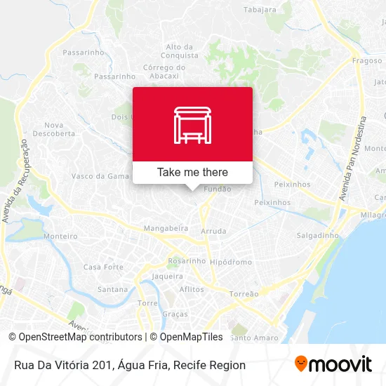 Rua Da Vitória 201, Água Fria map