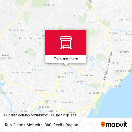 Rua Cidade Monteiro, 380 map