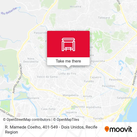 R. Mamede Coelho, 401-549 - Dois Unidos map