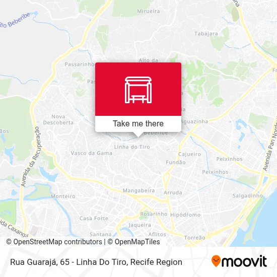 Rua Guarajá, 65 - Linha Do Tiro map