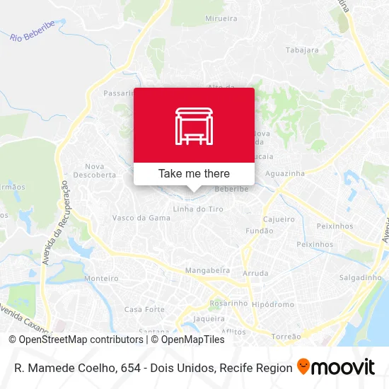 R. Mamede Coelho, 654 - Dois Unidos map