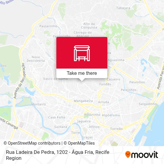 Rua Ladeira De Pedra, 1202 - Água Fria map