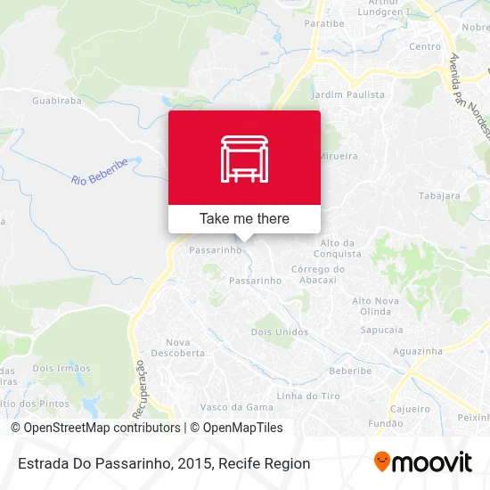 Estrada Do Passarinho, 2015 map