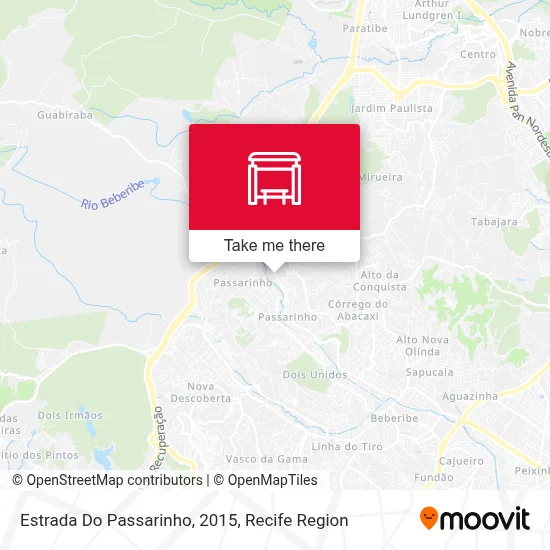 Estrada Do Passarinho, 2015 map