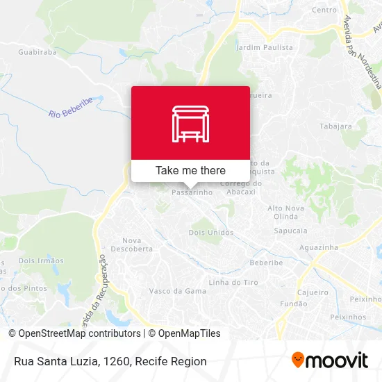 Rua Santa Luzia, 1260 map