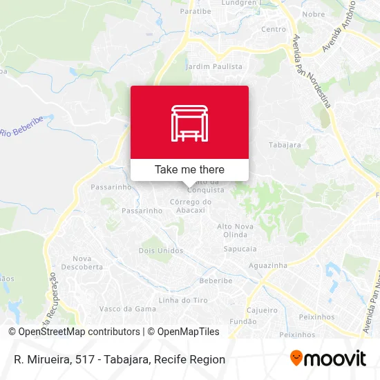 R. Mirueira, 517 - Tabajara map