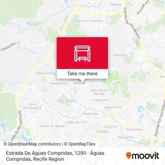 Estrada De Águas Compridas, 1290 - Águas Compridas map
