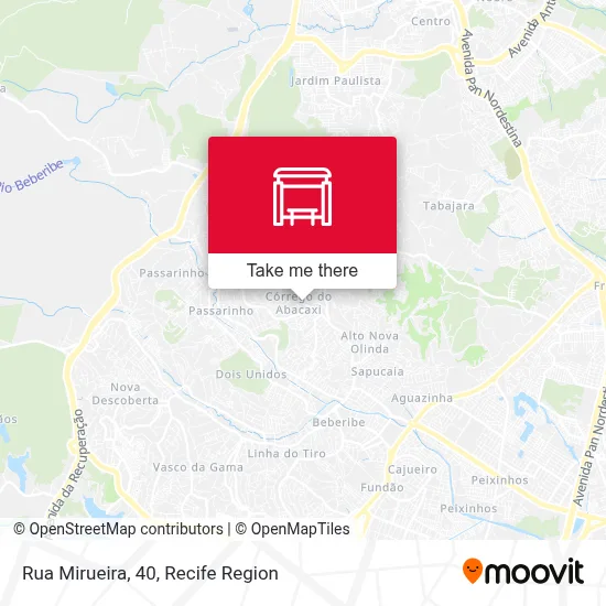 Rua Mirueira, 40 map