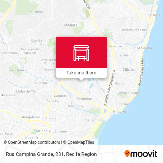 Rua Campina Grande, 231 map