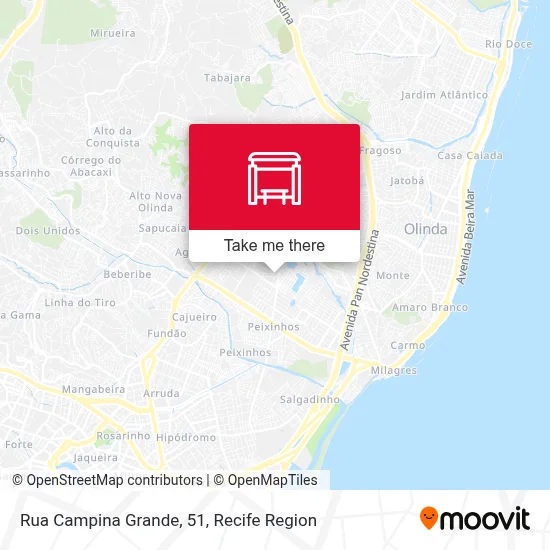 Rua Campina Grande, 51 map