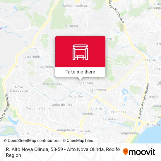 R. Alto Nova Olinda, 53-59 - Alto Nova Olinda map