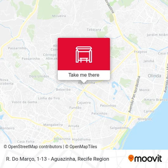 R. Do Março, 1-13 - Aguazinha map