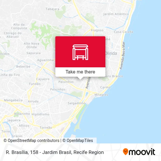 R. Brasília, 158 - Jardim Brasil map