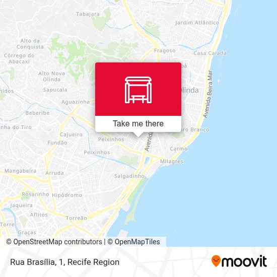 Rua Brasília, 1 map