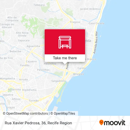 Rua Xavier Pedrosa, 36 map