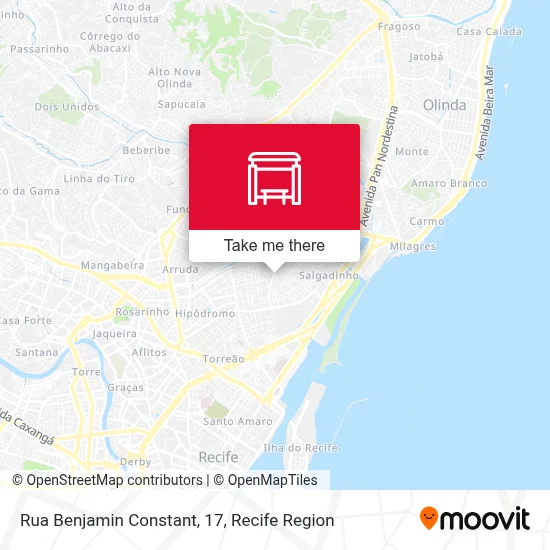 Rua Benjamin Constant, 17 map