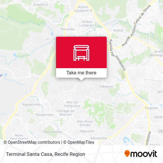 Terminal Santa Casa map