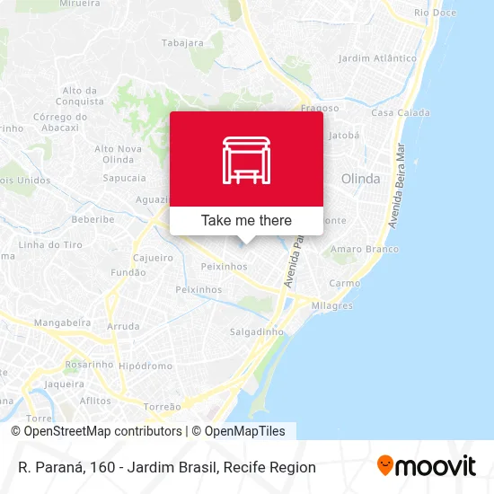 R. Paraná, 160 - Jardim Brasil map