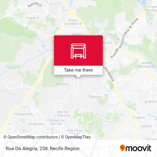 Rua Da Alegria, 258 map