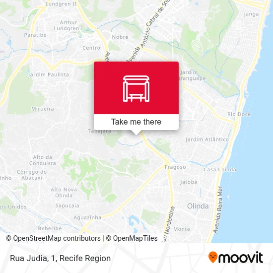 Rua Judia, 1 map