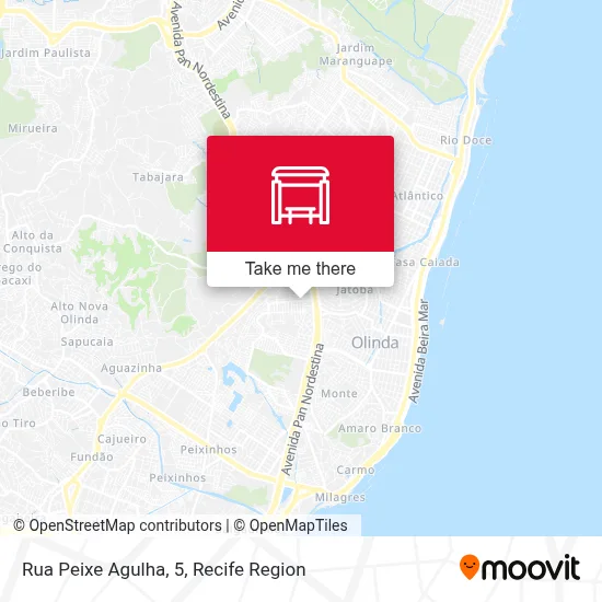 Rua Peixe Agulha, 5 map