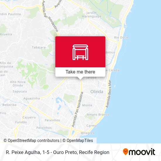 R. Peixe Agulha, 1-5 - Ouro Preto map